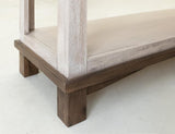 3 Drawer Sofa Table | Golden Loft Light Gray & Brown Console