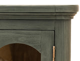 6 Door Console Table | Brava Transitional Wood & Glass Storage