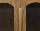 2 Door Console Table - Brava Transitional Design with Glass