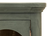 2 Door Console Table with Glass Doors - Brava Transitional Design