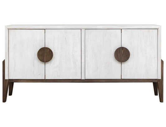 White Moka 4 Door Console - Modern Mango Wood Furniture