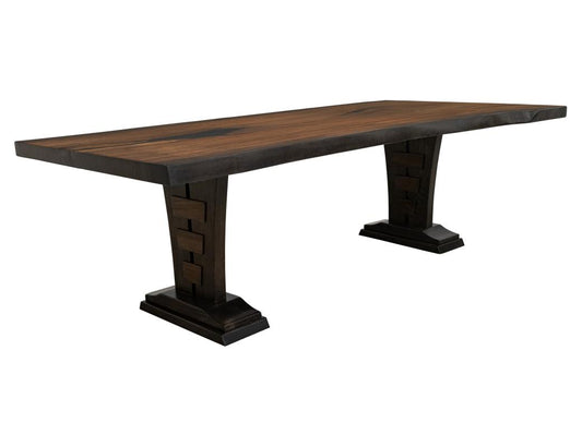 Forge Live Edge Rectangular Dining Table | Modern Design