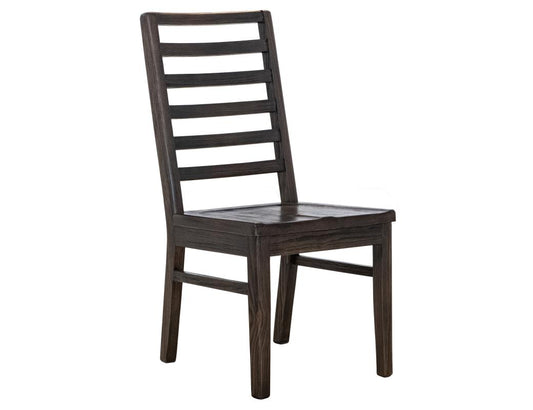 Black Balam Wooden Chair - Solid Pine Dining Chair