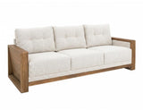Wooden Frame Upholstered Sofa | Elegant Living Room Furniture