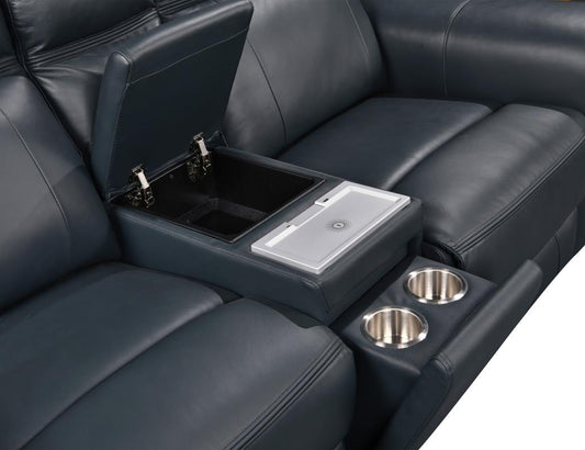 P1 Power Recliner Loveseat with Console & Wireless Charging