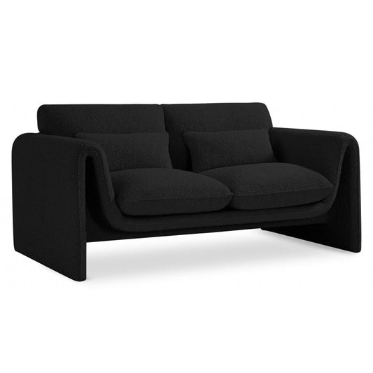 Stylus Boucle Fabric Loveseat