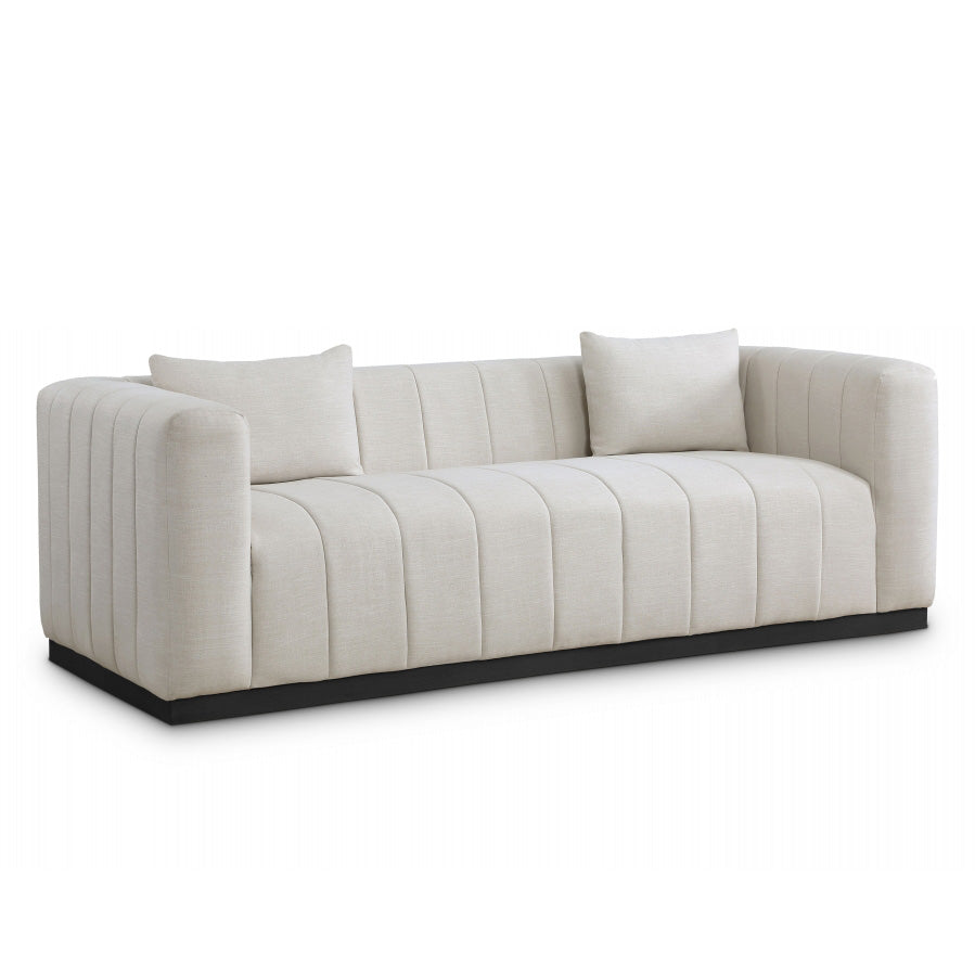 Lucia Linen Textured Fabric Sofa