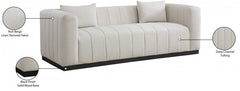 Lucia Linen Textured Fabric Sofa