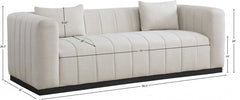 Lucia Linen Textured Fabric Sofa