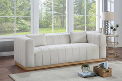 Lucia Linen Textured Fabric Sofa