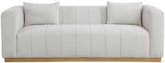 Lucia Linen Textured Fabric Sofa