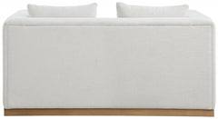 Alfie Linen Textured Fabic Loveseat