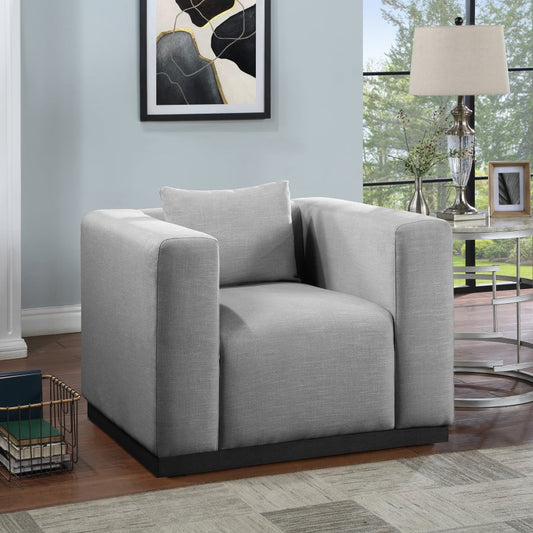 Alfie Linen Textured Fabic Living Room Chair