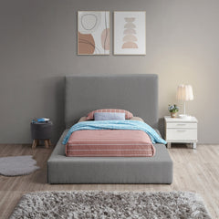 Terra Boucle Fabric Twin Bed