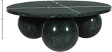Spherical Coffee Table - Luxurious Art Deco Design with Genuine Marquino Marble and Unique Bases