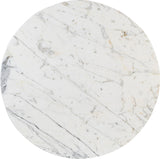 Spherical Coffee Table - Luxurious Art Deco Design with Genuine Marquino Marble and Unique Bases