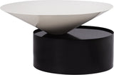 Damon Contemporary Coffee Table - Sleek Iron Design with Striking Metal Base for Modern Living Rooms