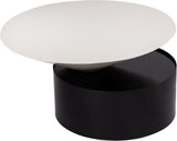 Damon Contemporary Coffee Table - Sleek Iron Design with Striking Metal Base for Modern Living Rooms