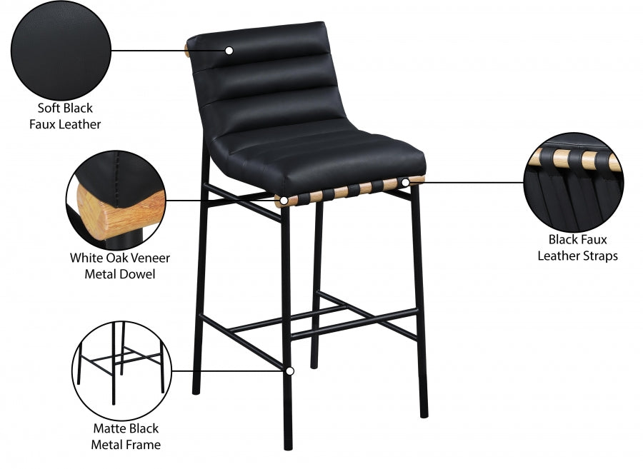 Burke Faux Leather Bar Stool