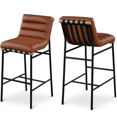 Burke Faux Leather Bar Stool