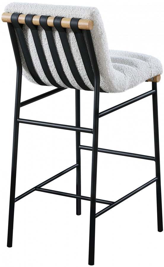 Burke Boucle Fabric Bar Stool