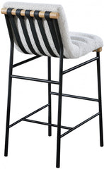 Burke Boucle Fabric Bar Stool