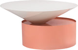 Damon Contemporary Coffee Table - Sleek Iron Design with Striking Metal Base for Modern Living Rooms