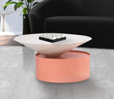 Damon Contemporary Coffee Table - Sleek Iron Design with Striking Metal Base for Modern Living Rooms