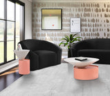 Damon Contemporary Coffee Table - Sleek Iron Design with Striking Metal Base for Modern Living Rooms