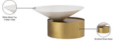 Damon Contemporary Coffee Table - Sleek Iron Design with Striking Metal Base for Modern Living Rooms