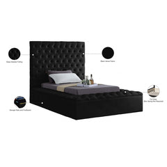 Bliss Velvet Twin Bed