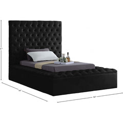 Bliss Velvet Twin Bed