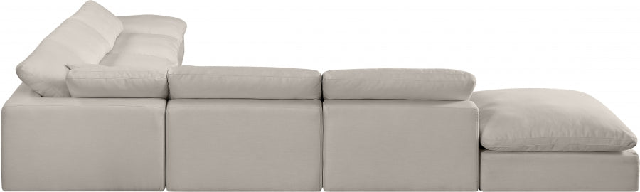 Comfy Linen Textured Fabric Sectional