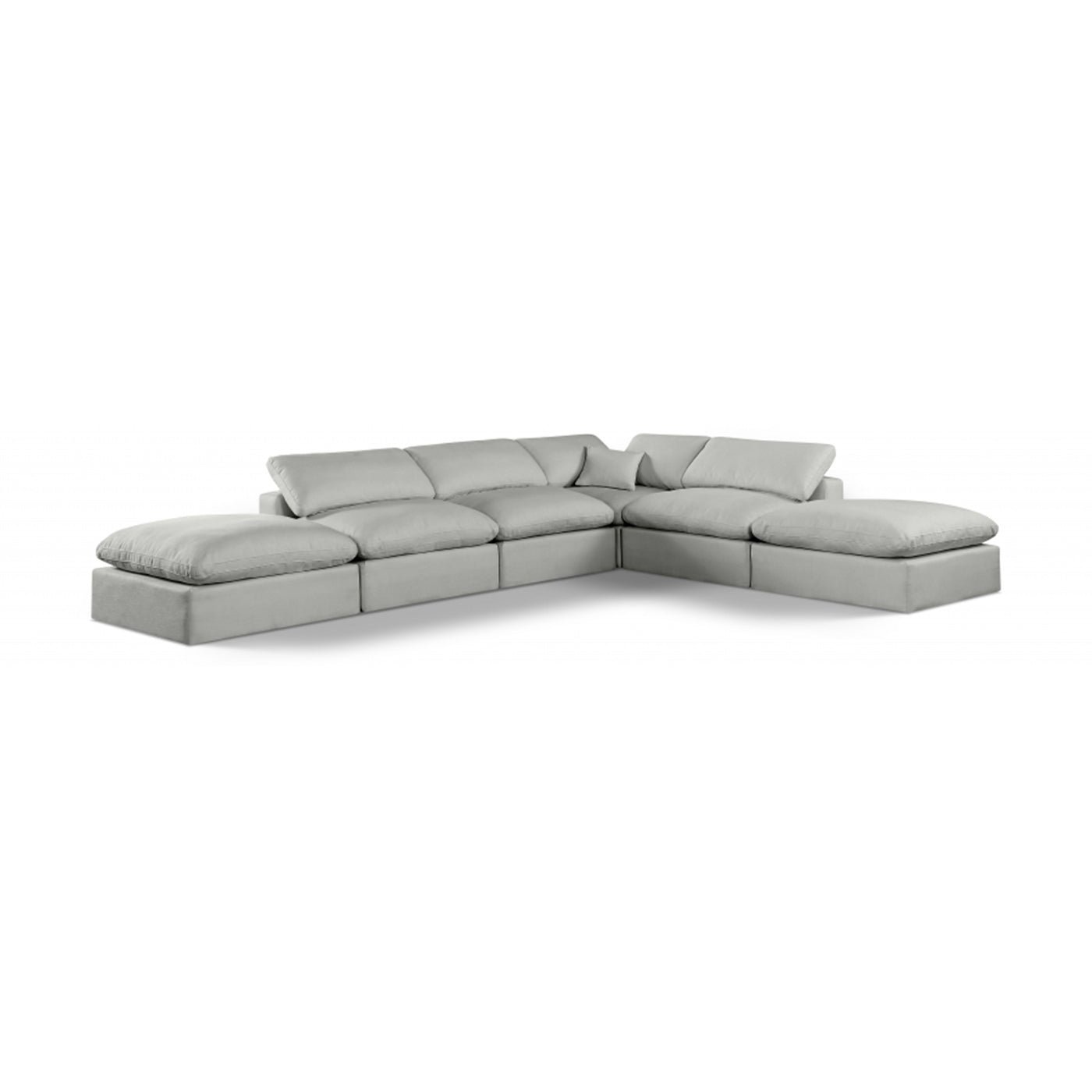 Comfy Linen Textured Fabric Sectional