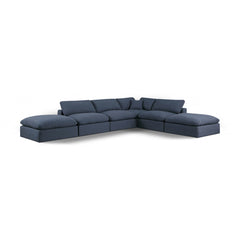 Comfy Linen Textured Fabric Sectional