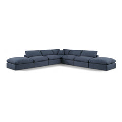 Comfy Linen Textured Fabric Sectional