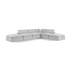 Comfy Linen Textured Fabric Sectional