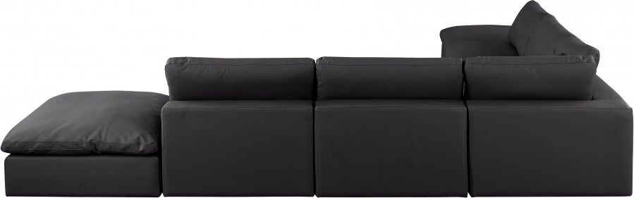 Comfy Faux Leather Sectional