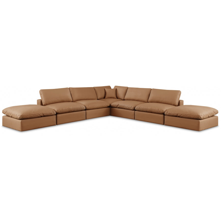 Comfy Faux Leather Sectional