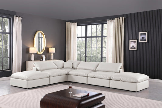 Comfy Faux Leather Sectional