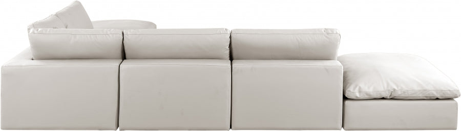 Comfy Faux Leather Sectional