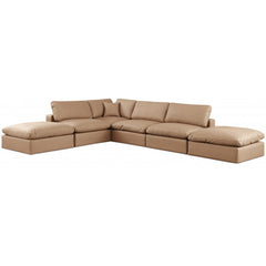 Comfy Faux Leather Sectional