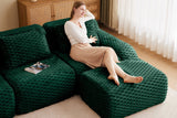 LAURENT 82" Loveseat with 1 Ottoman