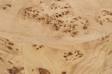 Burl Art Deco End Table - Stunning Ash Burl Wood Design with 200 lbs Capacity and Natural Finish