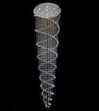 Crystal Chandelier Double Helix// 12 Light