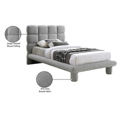 Deco Boucle Fabric Twin Bed