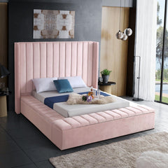 Kiki Velvet Queen Bed