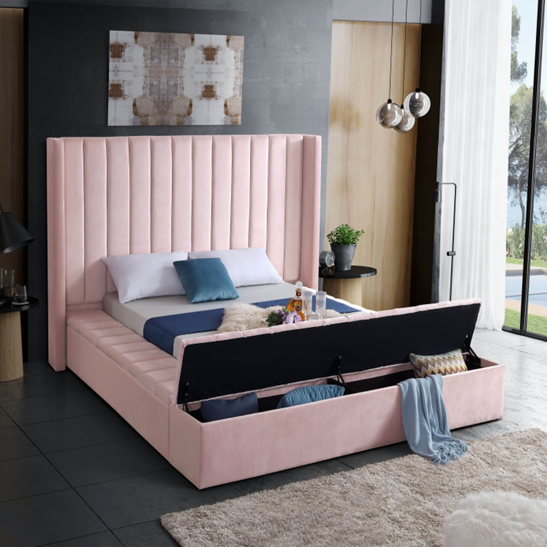 Kiki Velvet King Bed