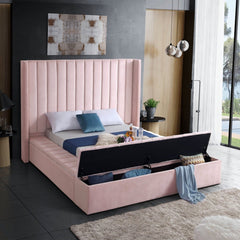 Kiki Velvet Queen Bed