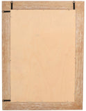 Cresthill Art Deco Mirror with White Oak Finish – Elegant Glass Design, Sturdy & Stylish Decor Piece